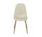 Chaise De Salle à Manger Set De 2 Tissu Beige Clair Bruce