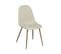 Chaise De Salle à Manger Set De 2 Tissu Beige Clair Bruce