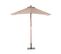 Parasol De Jardin En Bois Avec Toile Beige Sable 144 X 195 Cm Flamenco