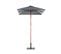 Parasol De Jardin En Bois Avec Toile Gris Foncé 144 X 195 Cm Flamenco