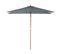 Parasol De Jardin En Bois Avec Toile Gris Foncé 144 X 195 Cm Flamenco