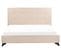 Lit En Tissu Double 160x200 Cm Beige Ambassador