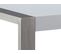 Table De Salle à Manger En Acier Inox / Plateau Blanc 180 X 90 Cm Arctic I