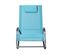 Chaise Longue Métal Turquoise Campo