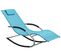 Chaise Longue Métal Turquoise Carano