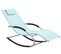 Chaise Longue Métal Vert Menthe Carano