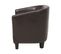 Fauteuil Cuir Pu Marron Foncé Borwick