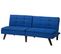 Canapé Convertible 3 Places En Tissu Bleu Cobalt Ronne