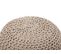 Pouf En Coton Beige 40 X 25 Cm Conrad