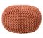 Pouf En Coton Rouille 40 X 25 Cm Conrad