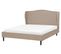 Lit Double En Tissu Beige 160 X 200 Cm Colmar