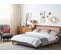 Lit Double En Velours Rose 180x200 Cm Fitou