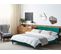 Lit Double En Velours Vert Foncé 180x200 Cm Fitou