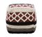 Pouf En Laine Et Coton Multicolore 42 X 48 Cm Sagar