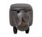 Tabouret Enfant En Cuir Pu Gris Foncé Rhino