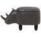 Tabouret Enfant En Cuir Pu Gris Foncé Rhino