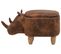 Tabouret Enfant En Cuir Pu Marron Clair Rhino