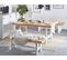 Table De Jardin 170 X 80 Cm Bois Solide Blanc Scania