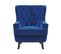 Velours Fauteuil Bleu Marine Viborg