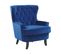 Velours Fauteuil Bleu Marine Viborg