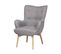 Fauteuil Gris Clair Vejle