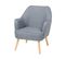 Fauteuil Gris Loken