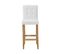 Tabouret De Bar Set De 2 Cuir Pu Blanc Cassé Madison