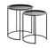 Lot De 2 Tables Appoint Noires Twins