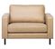 Fauteuil Cuir Pu Beige Savalen