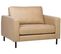 Fauteuil Cuir Pu Beige Savalen