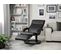 Fauteuil En Cuir Pu Noir Might