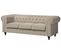 Canapé 3 Places En Tissu Beige Chesterfield Big