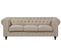 Canapé 3 Places En Tissu Beige Chesterfield Big