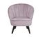 Velours Fauteuil Rose Dala