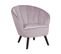 Velours Fauteuil Rose Dala