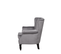 Velours Fauteuil Gris Svedala