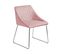 Chaise De Salle à Manger Set De 2 Velours Rose Arcata