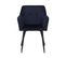 Chaise De Salle à Manger Set De 2 Velours Bleu Foncé Jasmin