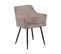 Chaise De Salle à Manger Set De 2 Velours Taupe Jasmin