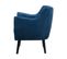 Velours Fauteuil Bleu Marine Drammen