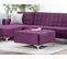 Pouf Ottoman En Tissu Violet Aberdeen Ii