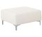 Pouf Ottoman En Cuir Pu Blanc Aberdeen