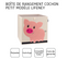 Boîte De Rangement En Tissu Pour Enfant "cochon"