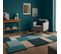 Tapis Arty En Laine - Bleu Turquoise - 150x230 Cm