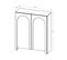 Buffet Arco 100x35x117 Cm Blanc