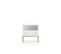 Table De Chevet Clearing 50x34x53 Cm Blanc