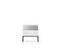 Table De Chevet Clearing 50x34x53 Cm Blanc