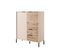 Commode Rave 104x40x124 Cm Beige