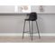 Tabouret De Bar Pole 42x43x105 Cm Noir