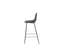 Tabouret De Bar Pole 42x43x105 Cm Noir